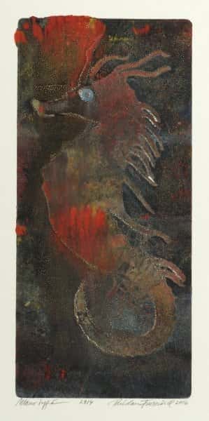 Havhest 2914 rød av Reidar Finsrud